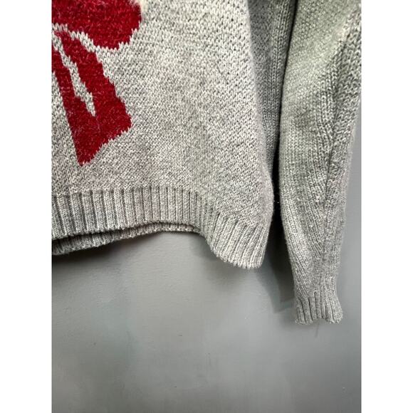 Ruby Moon Sweater Womens XS wool blend JOY pullover cropped Wreath - Picture 4 of 4